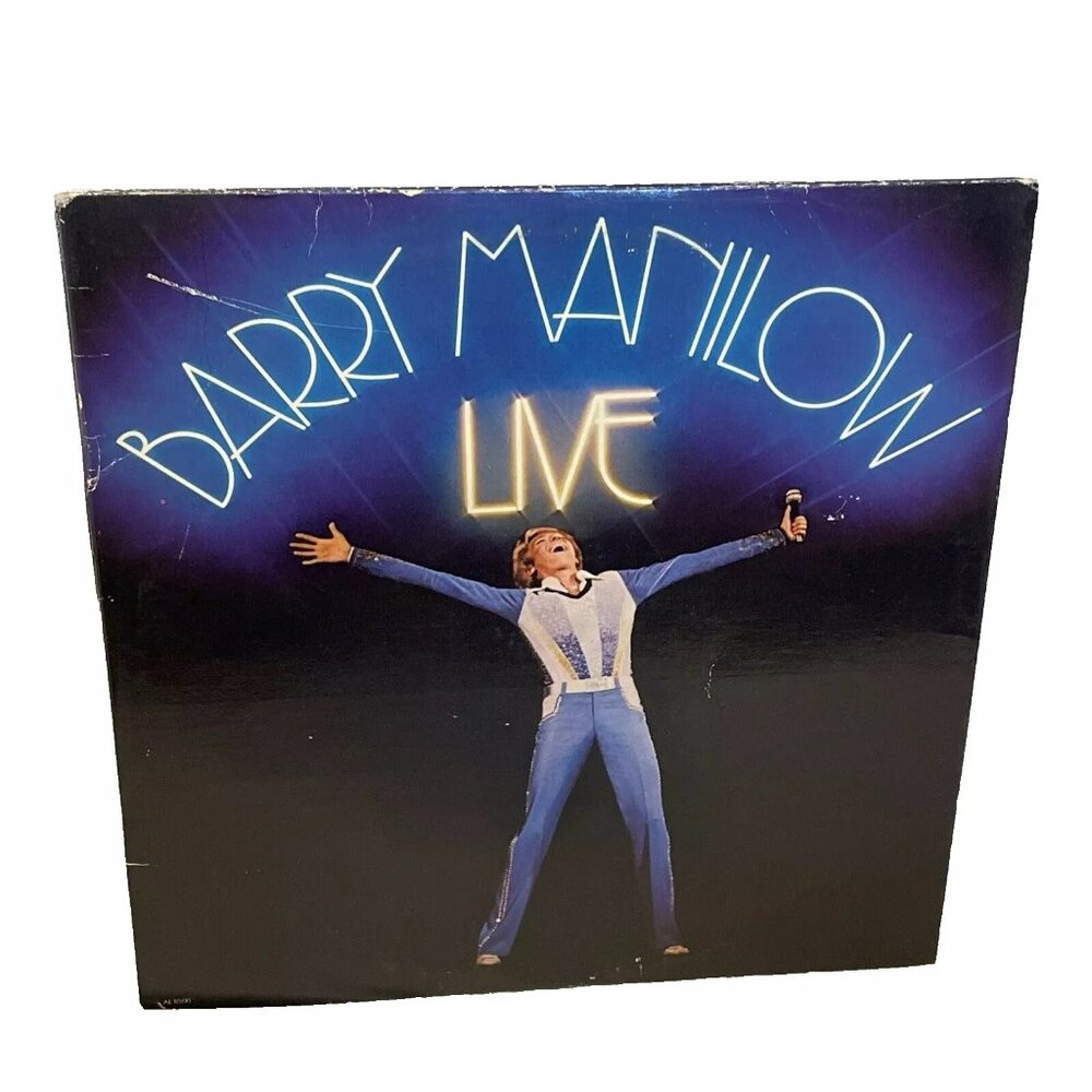 Barry Manilow Live (2X Vinyl, 1977) Arista AL 8500 VG+ Double LP Record Album B2